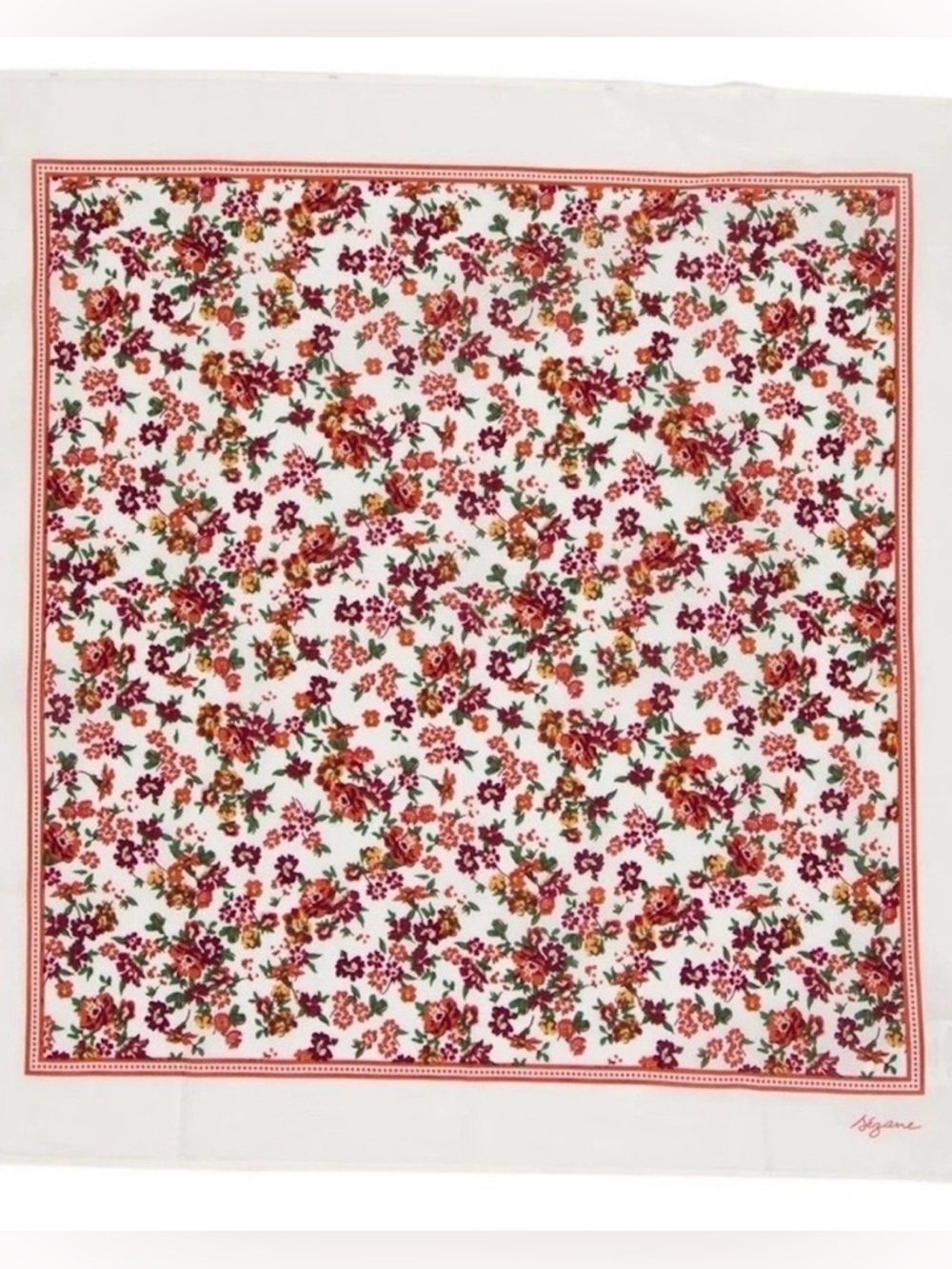 Sezane Le Foulard Pour La Vie Floral Print Neck Scarf